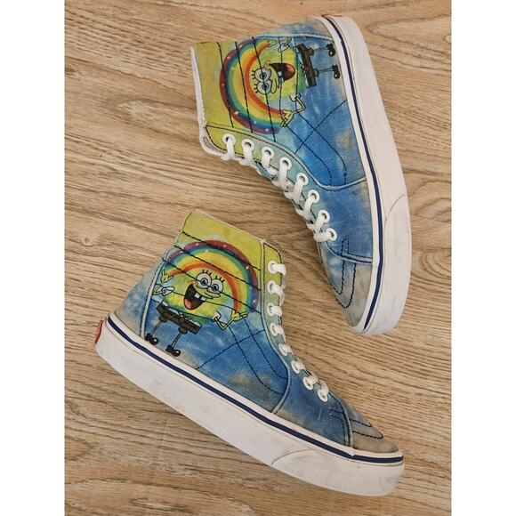 Vans x SpongeBob SquarePants Imaginaaation Sk8-Hi Sneaker Mens 5 Womens 6.5 - Picture 8 of 10